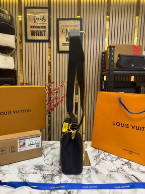 Louis  Vuitton Capucines bag V Shaped With Double Og Box And Dust Bag Including Carry Bag (Black)