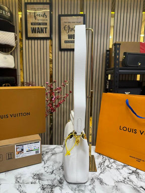 Louis  Vuitton Capucines bag V Shaped With Double Og Box And Dust Bag Including Carry Bag (White)