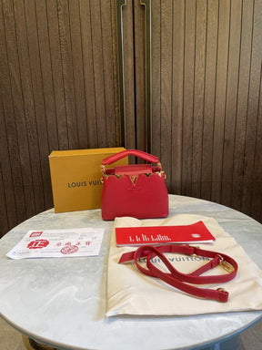 Louis  vuitton small Capucines BB with duty free bill and magnet box 517