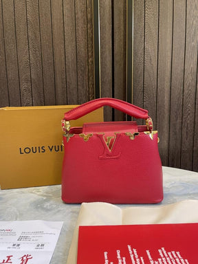 Louis  vuitton small Capucines BB with duty free bill and magnet box 517
