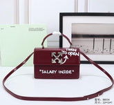 Off White Leather Salary Inside Jitney 1.4 Shoulder Bag (Cherry Red 88534)
