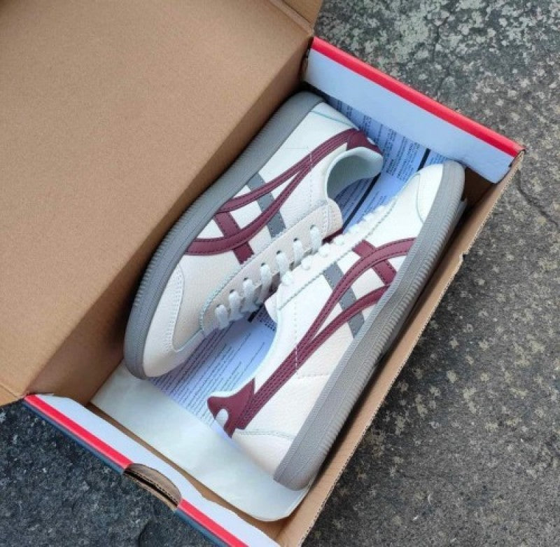 Onitsuk aa Tiger Tokuten White Grey Burgundy As2