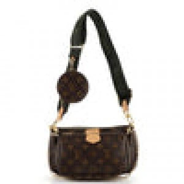 Louis Vuitto  n multi pochette  black belt with box