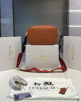 COACH  CAMERA  BAG  WITH  CANVAS  STRAP  WITH  BOX  866