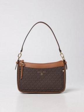 MICHAEL KOR  S JET SET MEDIUM LOGO SHOULDER SLING WITH OG BOX AND DUST BAG (BIEGE BROWN)283
