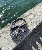 Dior  saddle  blue  with  og  box(8088 blue)