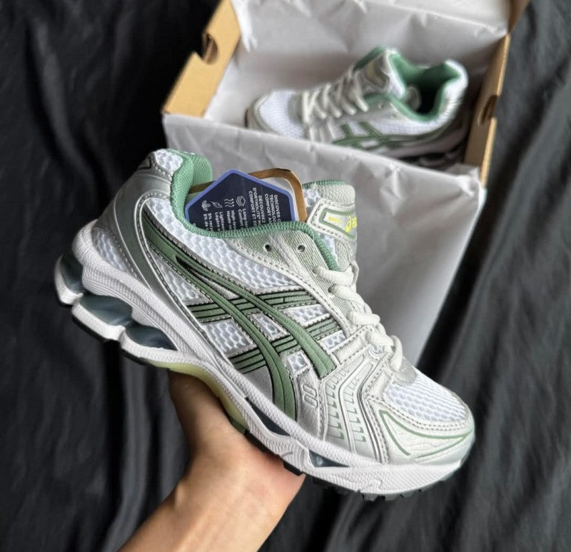 Asic s gel kayano 14 white pure silver slate grey sage