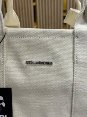 Karl Lagerfeld K Essential Square Tote Bag (White)