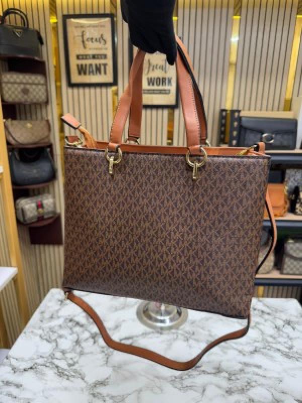 MICHAEL  KORS PRORSUM HANDBAG WITH DUST BAG PREMIUM QUALITY (COFFEE BROWN)