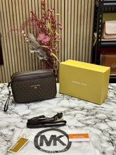 MICHAEL  KORS HUDSON JETSET EAST WEST CAMERA BAG WITH ORIGINAL BOX AND DUST BAG (COFFEE) 23008