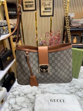 Gucci  GG  Slouchy  Hobo  Shoulder  Bag  With  Box  And  Dust  Bag  (Brown)