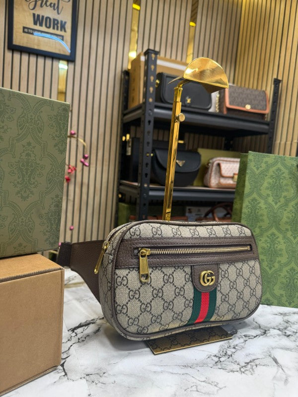 GUCC  I GG SUPREME BELT BAG WITH OG DOUBLE BOX INCLUDING CARRY BAG PREMIUM QUALITY