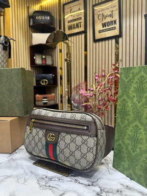 GUCC  I GG SUPREME BELT BAG WITH OG DOUBLE BOX INCLUDING CARRY BAG PREMIUM QUALITY