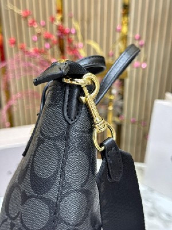 Coach  City  Mini  Tote  Bag  In  Signature  Canvas  With  Box  And  Dust  Bag  Including  CarryBag  (black)