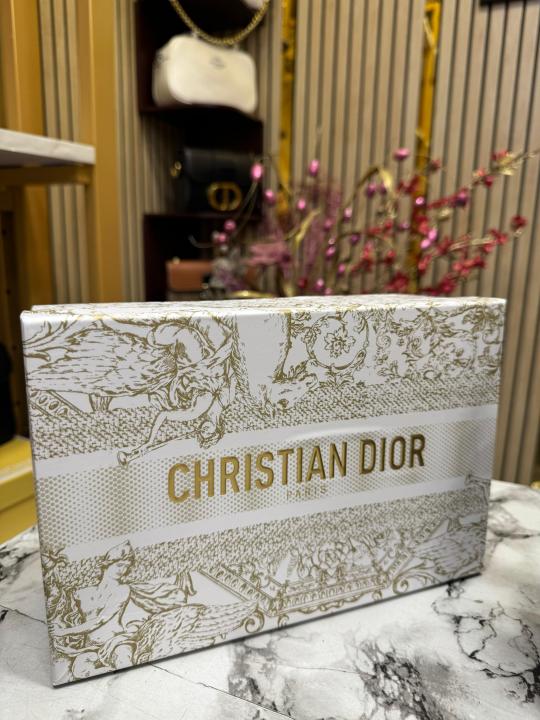 Christian  Dior  Caro  Logo  Shoulder  Bag  With  Box  And  Dust  Bag  Including  Carry  Bag  (Black White)