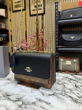 COAC  H KLARE HANDBAG WITH OG BOX AND DUST BAG PREMIUM QUALITY (BLACK)