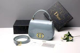 Christian  DIOR  LADY  BAG  WITH  BRAND BOX  BLACK  CARRY  BAG  5344