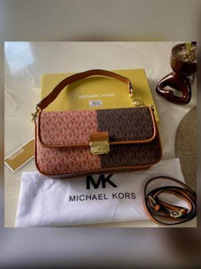 Michael Michael kors Bradshaw Two Tone Logo Convertible Shoulder bag with box 5348
