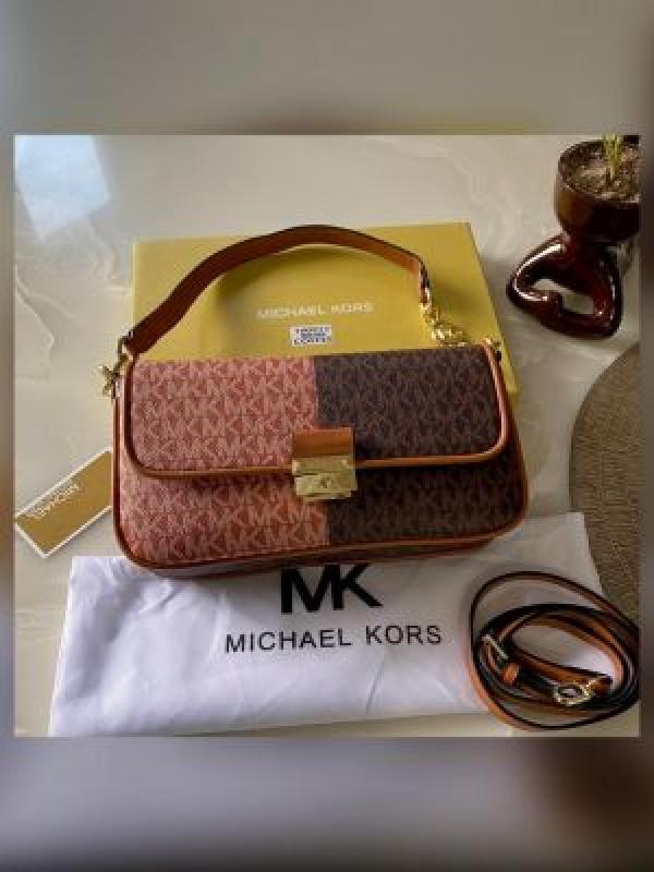 Michael Michael kors Bradshaw Two Tone Logo Convertible Shoulder bag with box 5348
