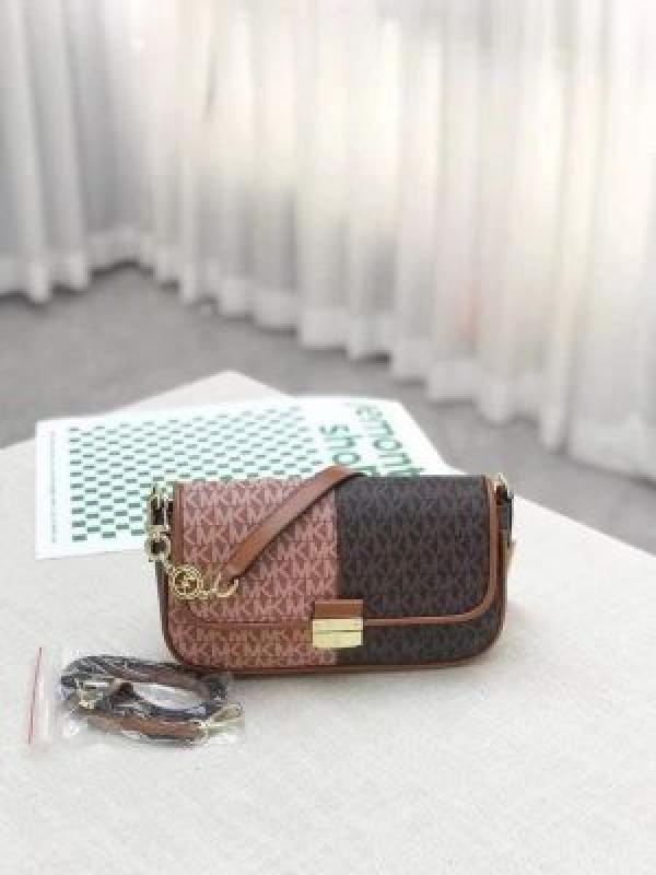 Michael Michael kors Bradshaw Two Tone Logo Convertible Shoulder bag with box 5348