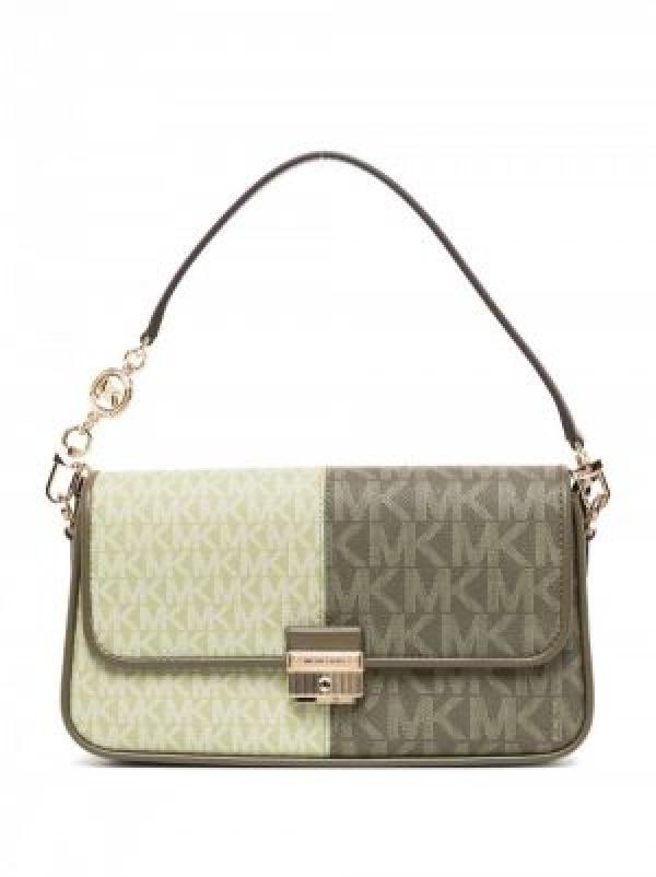 Michael Michael kors Bradshaw Two Tone Logo Convertible Shoulder bag with box 5349