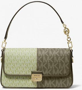Michael Michael kors Bradshaw Two Tone Logo Convertible Shoulder bag with box 5349