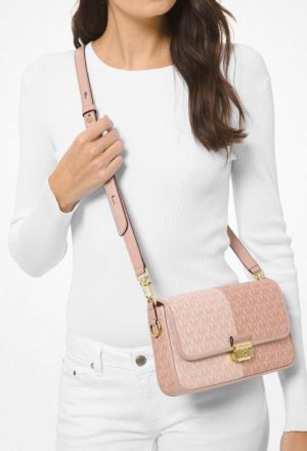Michael Michael kors Bradshaw Two Tone Logo Convertible Shoulder bag with box 5350