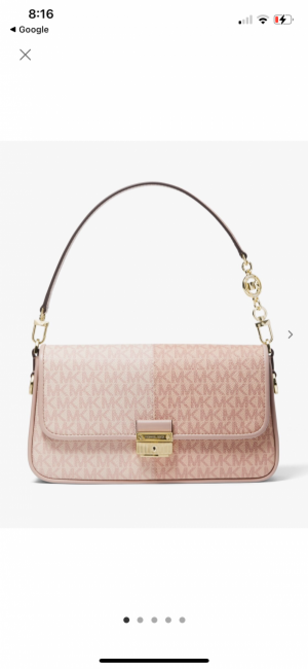 Michael Michael kors Bradshaw Two Tone Logo Convertible Shoulder bag with box 5350