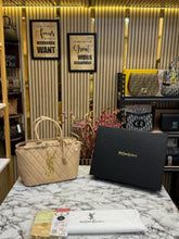 YSL Yves Saint Laurent Maxi Tote Bag With Box And Dust Bag (Khaki)
