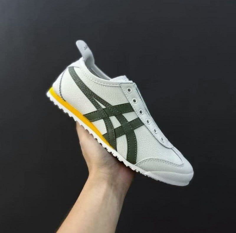 Onitsuka tiger leather olive cream(277