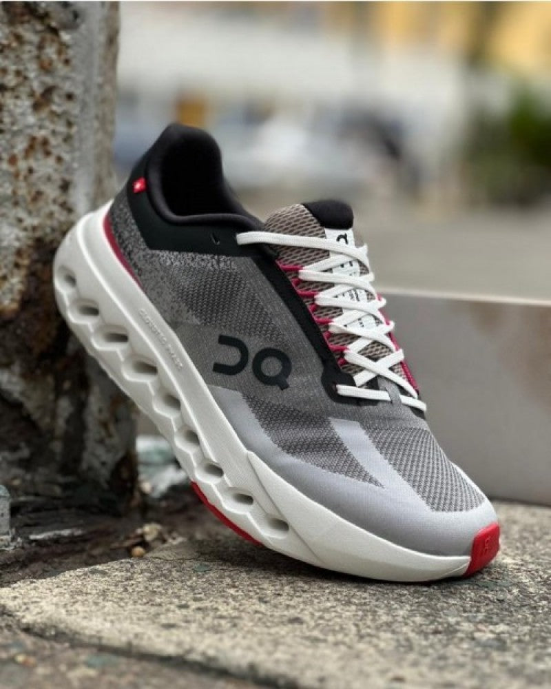 On Cloud Surfer Next White Black red