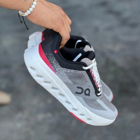 On Cloud Surfer Next White Black red