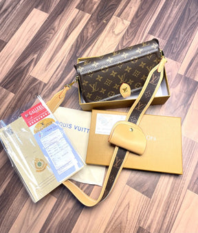 LOUIS  VUITTON OFFICIER POUCH SLING BAG WITH OG DUST BAG & OG BOX 256