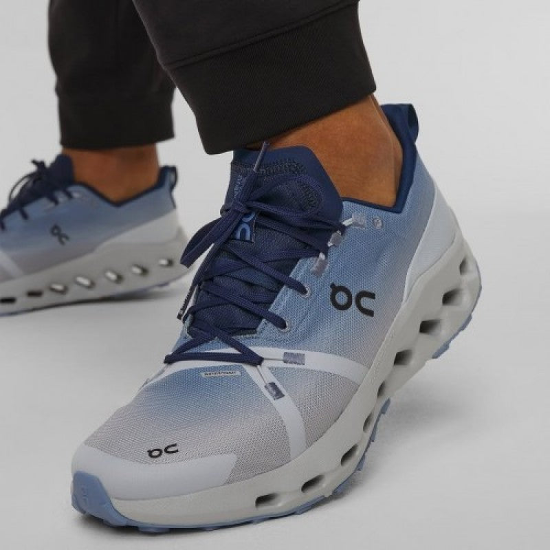 On Cloudsurfer Trail Waterproof Chambray Glacier