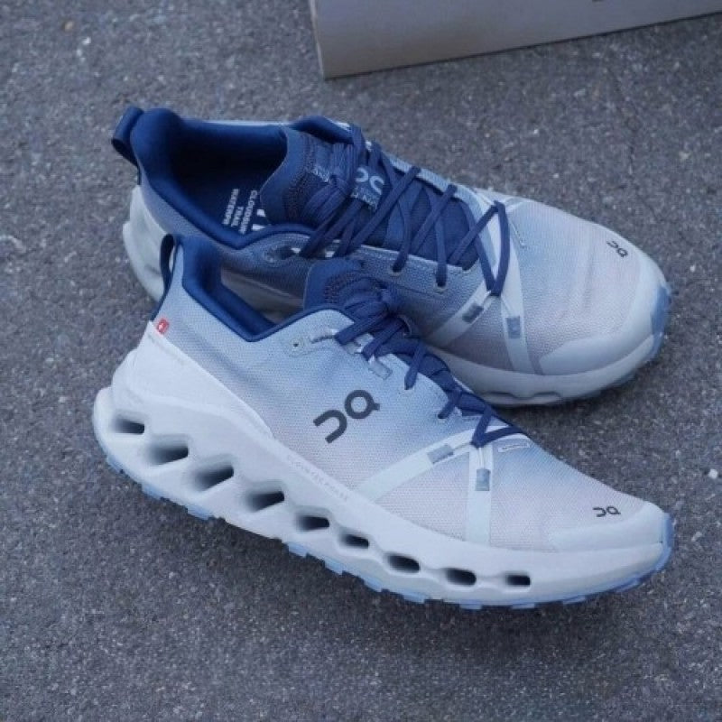 On Cloudsurfer Trail Waterproof Chambray Glacier