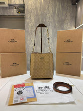 Coach  mollie  signature  bucket  bag  with  extra  long  sling  and  carry  bag  &  OG  box  5423
