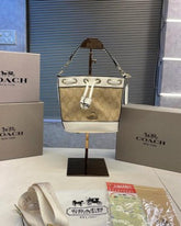 COACH  Mini  Dempsey  Drawstring  Bucket  Bag1435