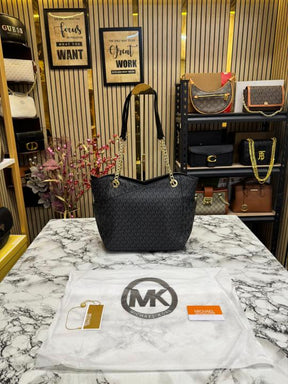 Michael  Kors Jet Set Travel Tote Bag With Dust Bag (Black)