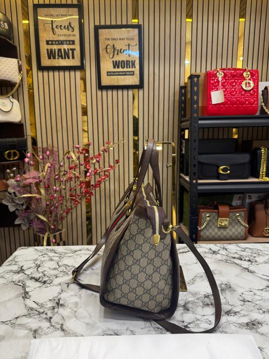 Gucci  GG  Ophidia  Top  Handle  Bag  With  Dust  Bag