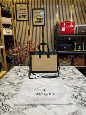 Yves Saint Laurent Rive Gauche Handbag With Dust Bag (Black)