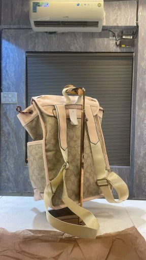 Coach  Hudson  Backpack  In  Blocked  Signature  Canvas1991