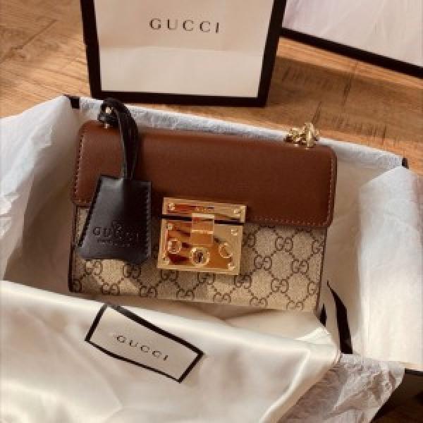 Gucci  padlock  shoulder  bag  with  og  box  1735
