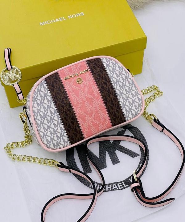 Michael  kors  oval  crossbody  bag  withog  box(10296 1 pink)