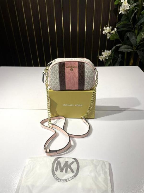Michael  kors  oval  crossbody  bag  withog  box(10296 1 pink)