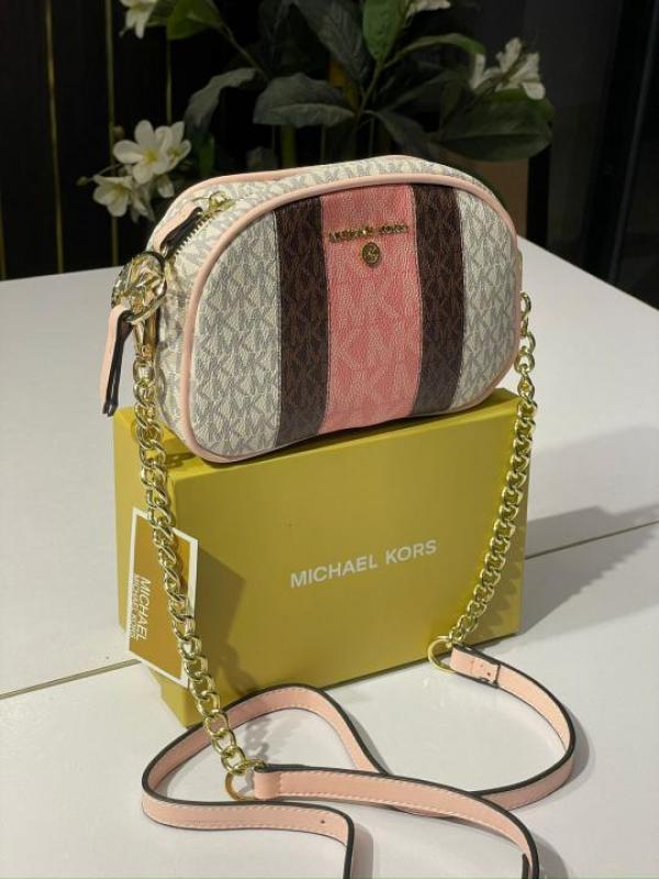 Michael  kors  oval  crossbody  bag  withog  box(10296 1 pink)