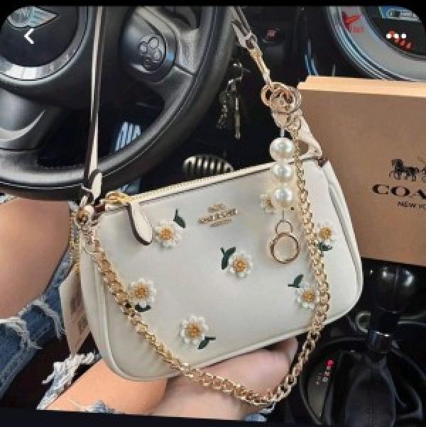 Coach  Nolita  Classy  Flowe  Patch  Sling  Bag  With  box  2034