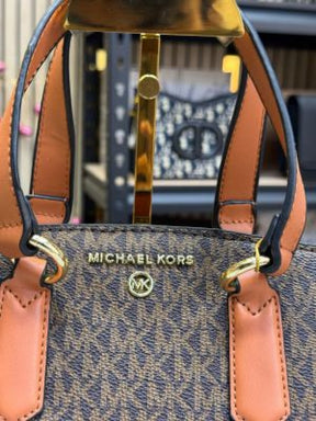 michael  kors emma satchel bag with og box and dust bag