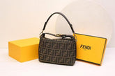 Fendi  vintage  mini  bag  with  og  box(f3399 blackish green)
