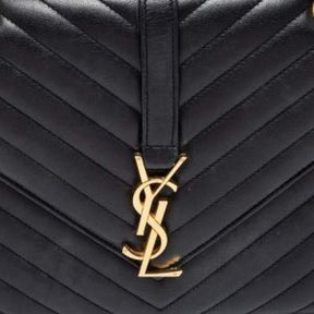 YSL SAINT LAURENT COLLEGE MEDIUM CHAIN BAG  khaki dubble box packing 5376