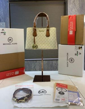 MICHAEL  KORS  MIRROR EMILIA LOGO MINI TOTE BAG double box packing 5384
